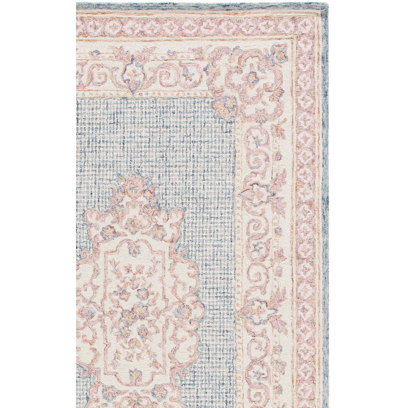 Rizal Hand Tufted Wool Oriental Rug, Rectangle 4' x 6'