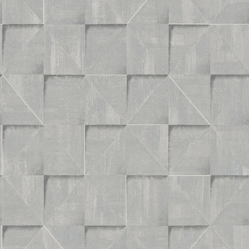 Papier peint bleu Prism Grid, Bleu