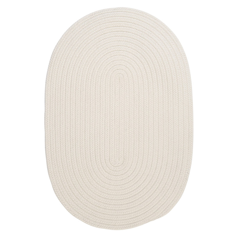 Tapis intérieur / extérieur Audryanna - blanc, Ovale 5 pi x 8 pi