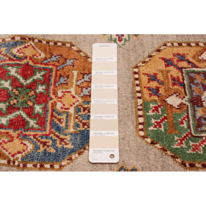 Tapis de couloir nouvel âge en laine kaki 2 pi 7 po x 9 pi 9 po Yvonner