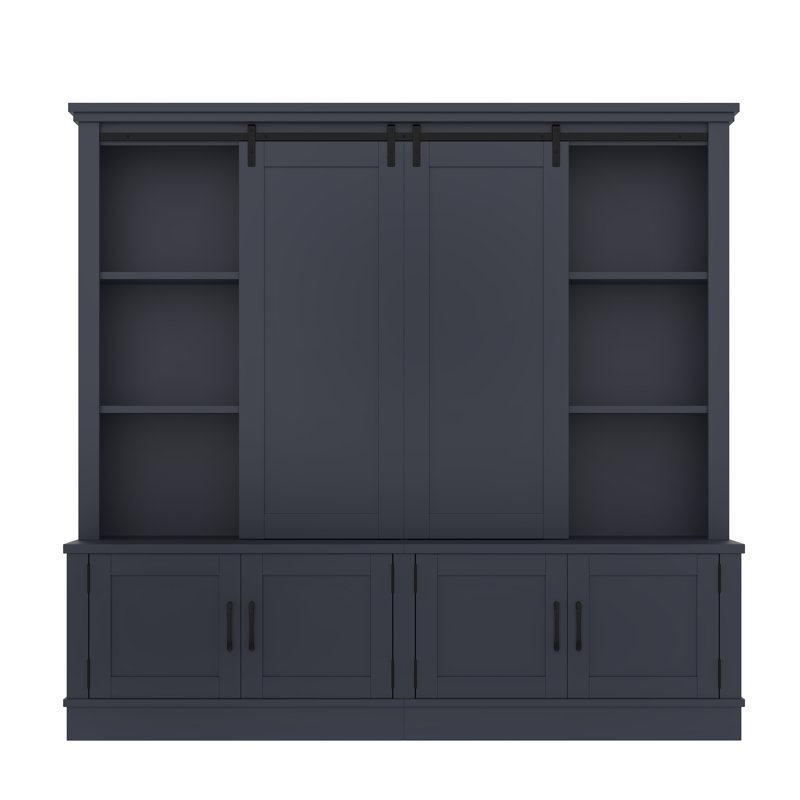 The multifunctional entryway cabinet features sliding rails for ample storage space, cleverly combining a storage unit with a tree-shaped entryway design. Ideal for living rooms and hallways,Blue