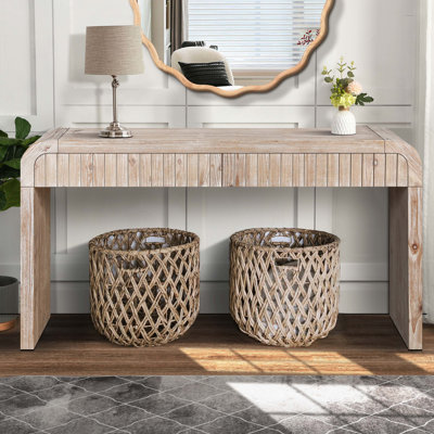 Colynn 59" Vintage Crafted Console Table by Wade Logan