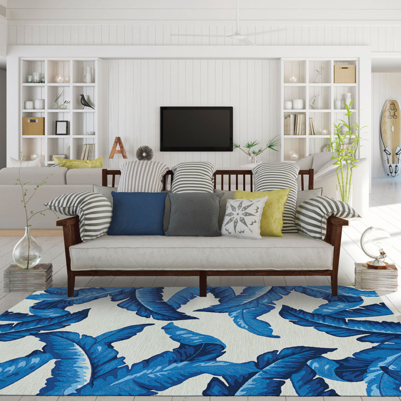 StowtheWold Performance Floral Indoor / Outdoor Rug, Runner 2'6" x 8'6"