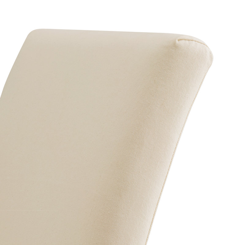 Sela 19.5'' H Cotton Upholstered Parsons Chair, Off-White