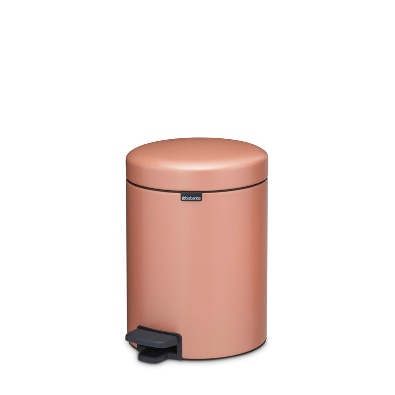 Poubelle à pédale NewIcon Brabantia, 1,3 gallon (5 litres) - Cuivre chaud, 1,3 gal, Cuivre