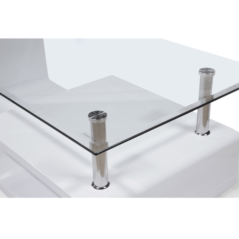 Dharamvir Glass Top Single Coffee Table