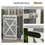 Grey Wooden Storage Shed with Shelf