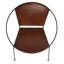  Chaise d'appoint noire avec dossier tissé