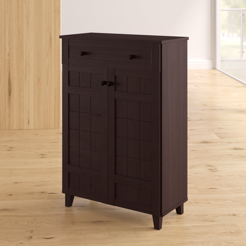 15 Pair Shoe Storage Cabinet, Brown