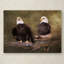 «Mates Bald Eagle pair», reproduction de photo sur toile tendue Vidur-22070743