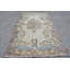Tapis géométriques, grands tapis 5,4 x 9,4 pi, tapis bleu neutre, tapis rétro, tapis tissé à la main, tapis turc