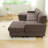Modular U Shaped Sectionals, Corduroy 98.8 Inch Modern Living Room Sofa