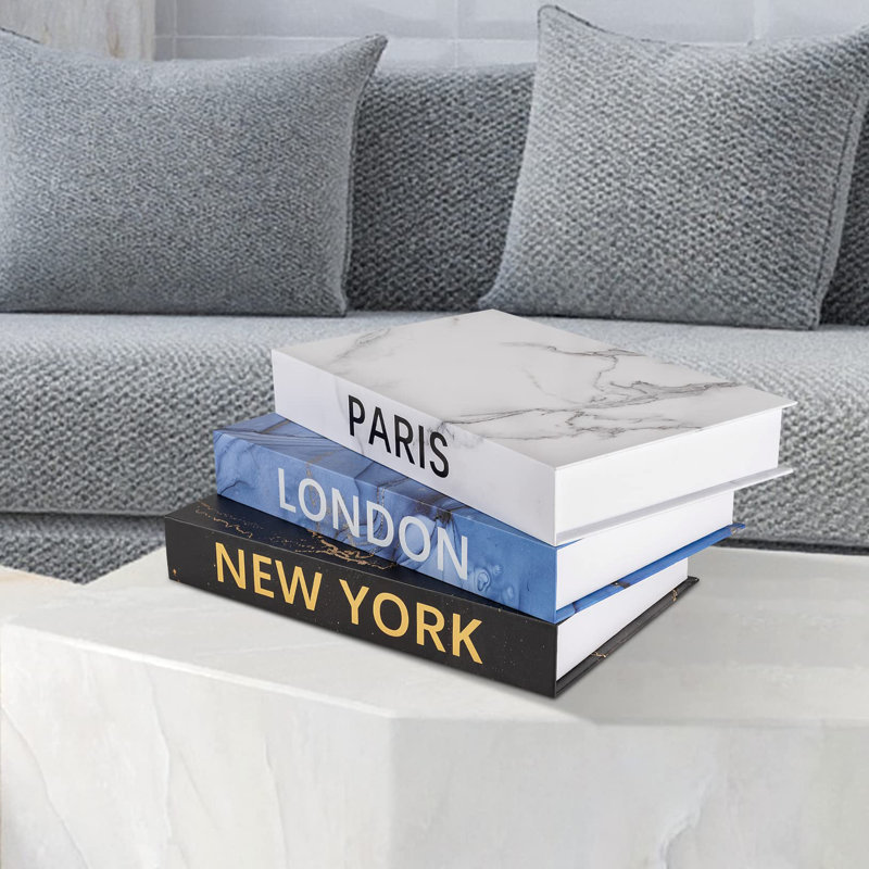 Home Decorative Faux Book Boxes