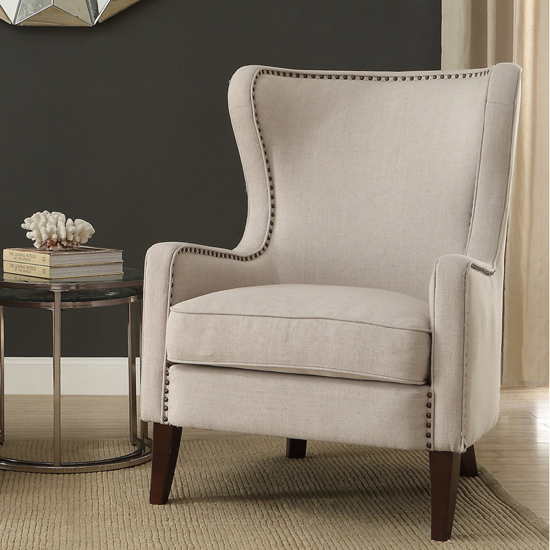 Velvet Armchair, Natural