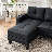 116” W Faux Leather U-Shape Sectional Couch With Usb And Cup Holders-1945993827