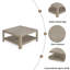 Table basse carrée avec rangement