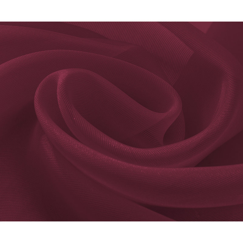 Teshena Sheer Curtain Pair, Burgundy