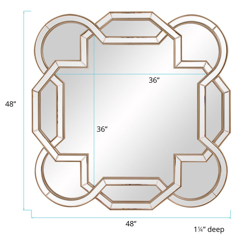 Aleena Scalloped Beveled Wall Mirror