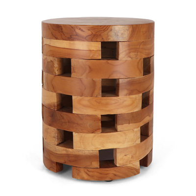 Karmila Solid Wood Accent Stool by Loon Peak
