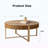 Wooden Olive-Shaped Tea Table for Living Room