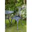 Miltona 2 - Person Patio Dining Set Round Table with Cushions Included
