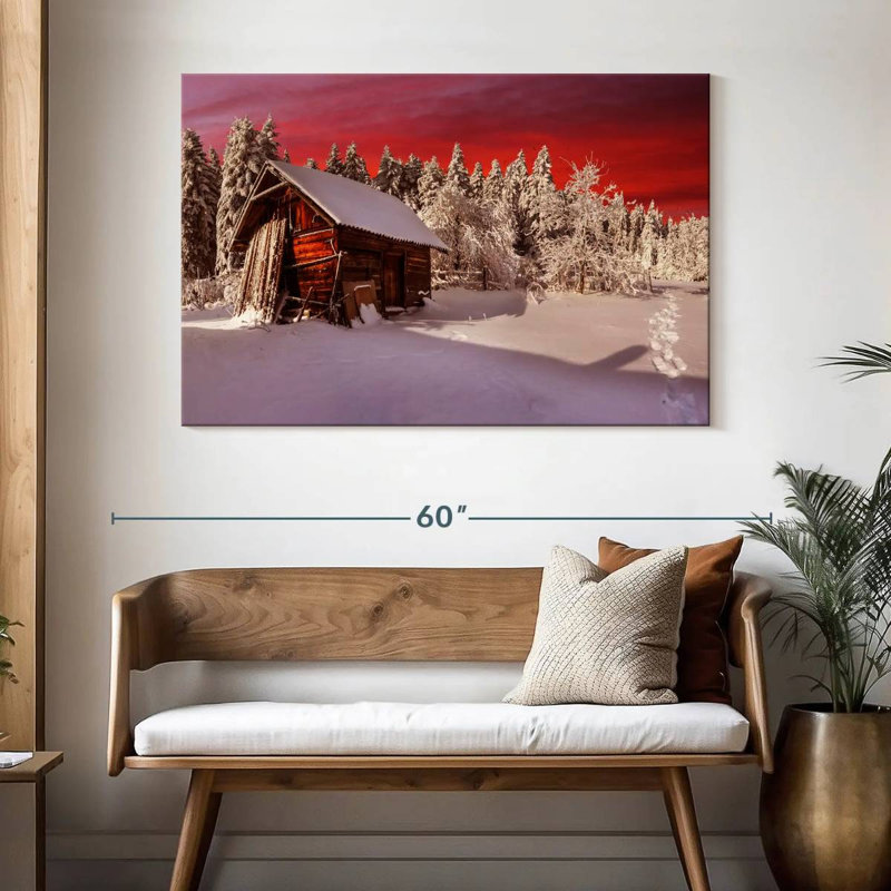 Lilie rustique chalet d'hiver, H 32 po x l 48 po