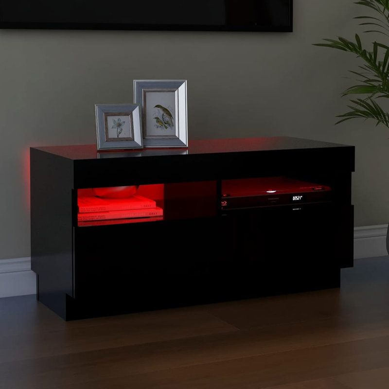 Maxence Unfinished TV Stand, Black, 80cm