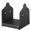 Ensemble de 2 supports de poteaux robustes 6 x 6 - Ensemble d'ancrage de clôture en bois d'acier au carbone noir avec quincaillerie de fixation pour terrasse, porche et pergola