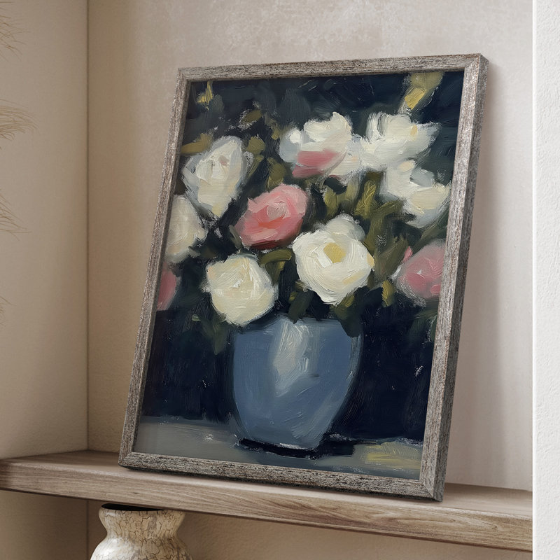 Reproduction encadrée FLORAL Series DCxxII - bois massif, H 30 po x l 24 po