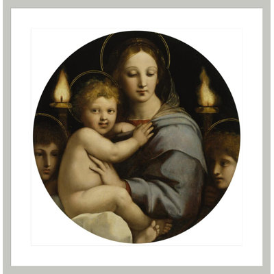 Madonna of the Candelabra par Raphael, impression giclée sur cadre