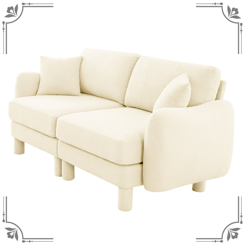 Cornwall Upholstered 30.35 " Boucle Loveseat