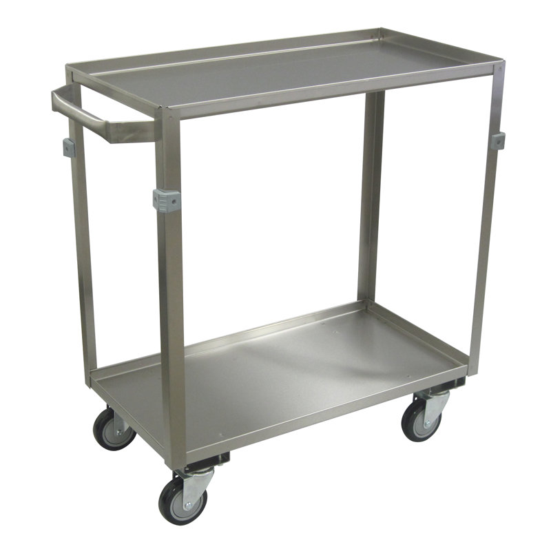 Chariot utilitaire 2 tablettes avec lèvres, H 33,75 po x l 30 po x P 16 po