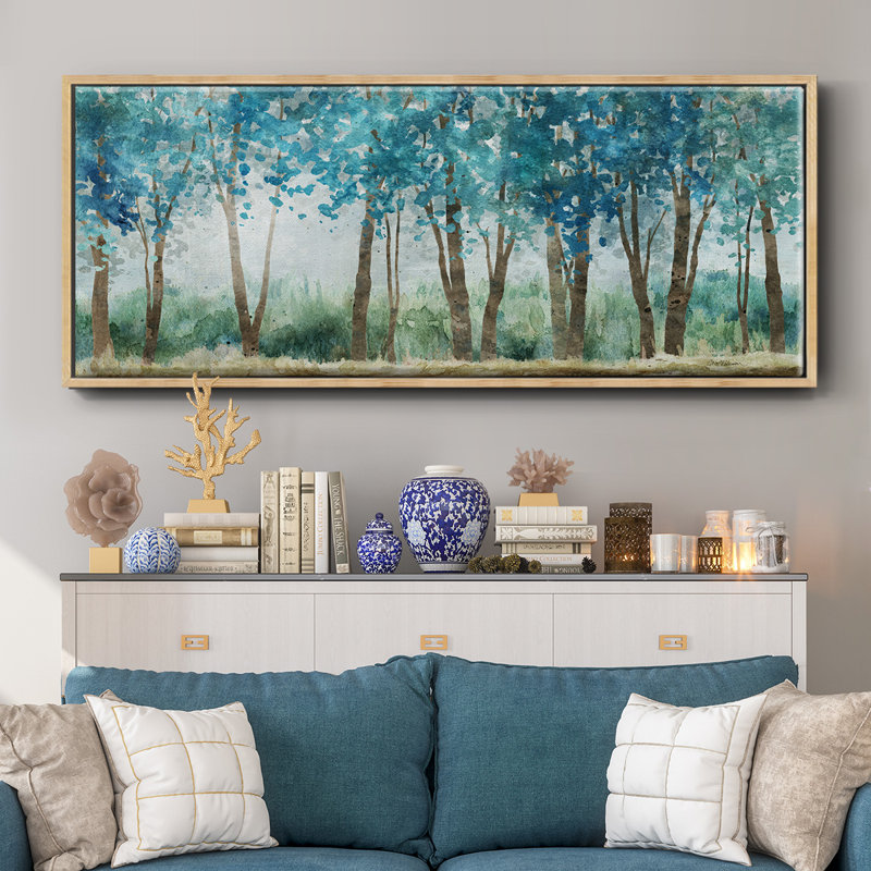 Sunwashed Grove- Framed Canvas, 24" H x 60" W