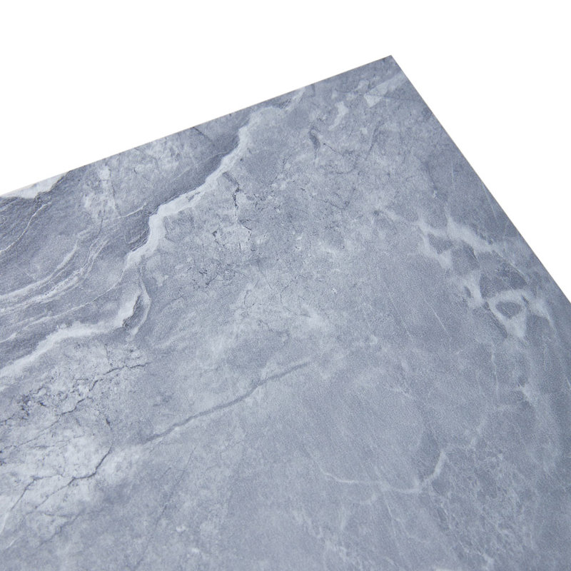 14Pcs 60x60cm Realistic Stone Texture Self Adhesive PVC Flooring, Grey