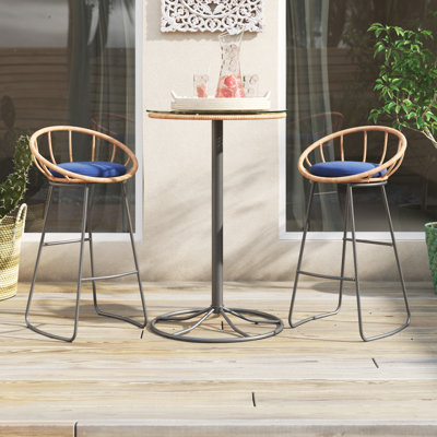 Aikens 2 - Person Patio Conversation Set with Cushions