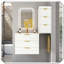 Meuble-lavabo flottant mural moderne avec lavabo en céramique-510650301