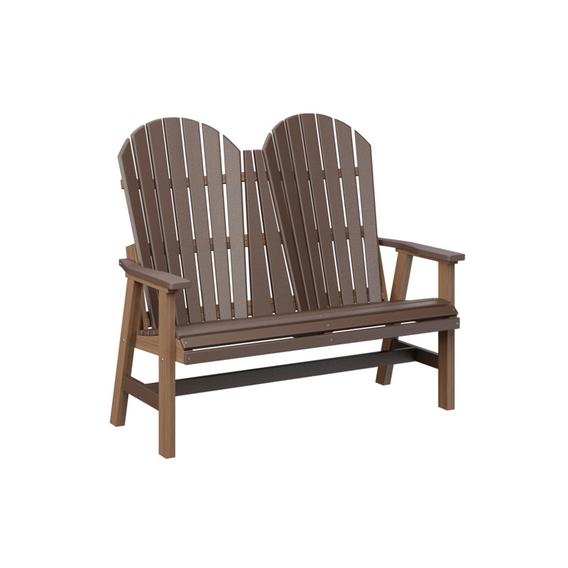 Berlin Gardens Comfo Back Loveseat, Chocolate Brown Top/Antique Mahogany Base
