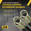 Ressort d'extension de porte de garage robuste à double boucle - 100 lb - Brun clair-120284479-87122073