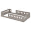 Lit plateforme en bois avec garde-corps-925873967