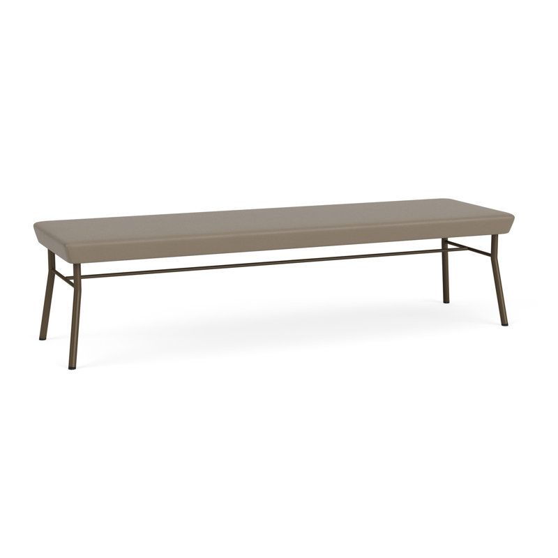 Banc en métal 3 places Chat, Bronze, Modena blé