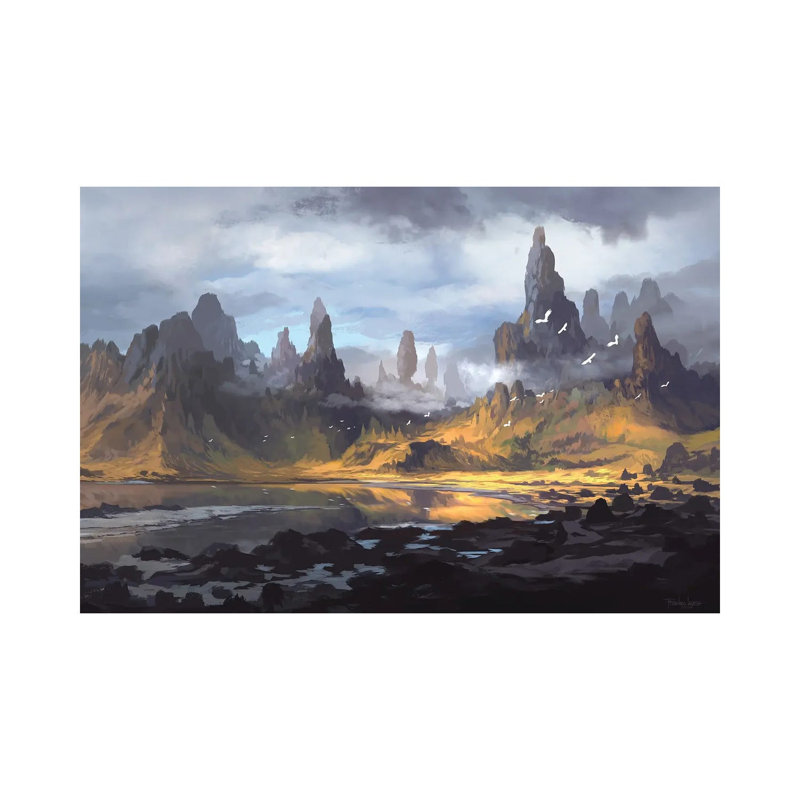 Mt Alebur by Ferdinand Ladera - Wrapped Canvas Print, 66.04 cm H x 45.72 cm W x 3.175 cm D