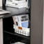 Bureau de bureau moderne avec tablettes de rangement à 6 niveaux, table d'écriture avec bibliothèque de 47 po-2095909396