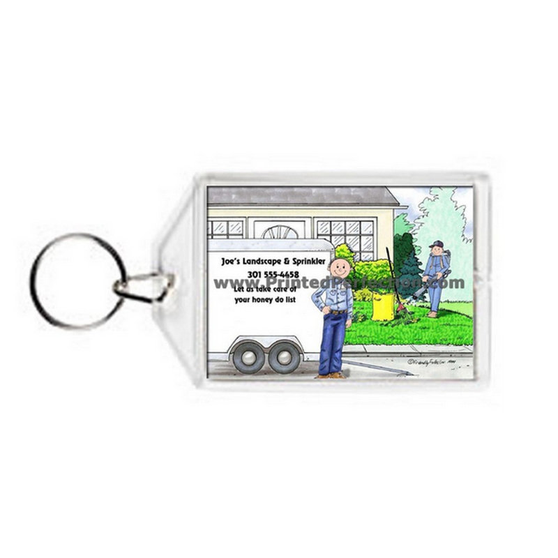 Porte-clés personnalisable en acrylique, Oui