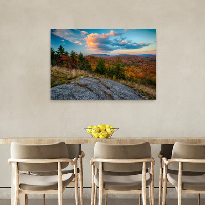 Coney Mountain On Fall Evening, Adirondack Mountains, New York, Usa Abstract Contemporary City Forest Wall Art