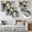 «Gold Unicorn Glam Portrait III», art mural en métal, impression sur métal moderne-2024947335