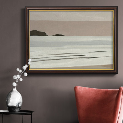 Toile encadrée haut de gamme Mute Tonal Horizon I - prête à être accrochée