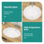 Lavabo de salle de bain ovale encastré en céramique blanche 18 "x 15" avec trop-plein (n'inclut que le lavabo de salle de bain)