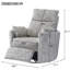 Fauteuil inclinable électrique berçant avec port USB et port Type-C Callendale-1562039431