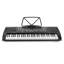 61 touches pour clavier de piano électronique portable avec support, tabouret, casque d'écoute, microphone et feuille d'autocollants