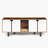 Double Hidden Cat Litter Box with four doors